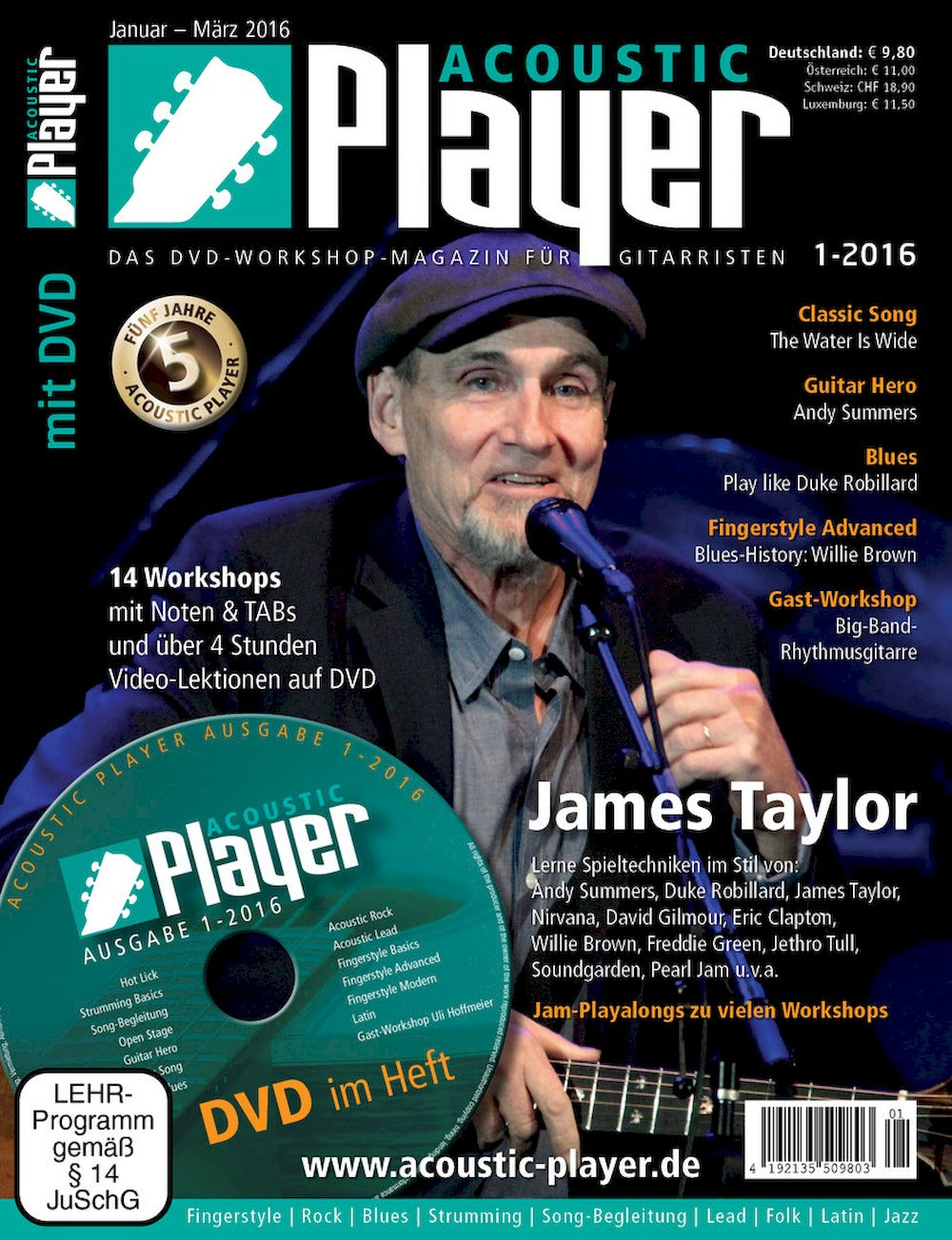 Acoustic Player Magazine Germany 2016-01 James Taylor