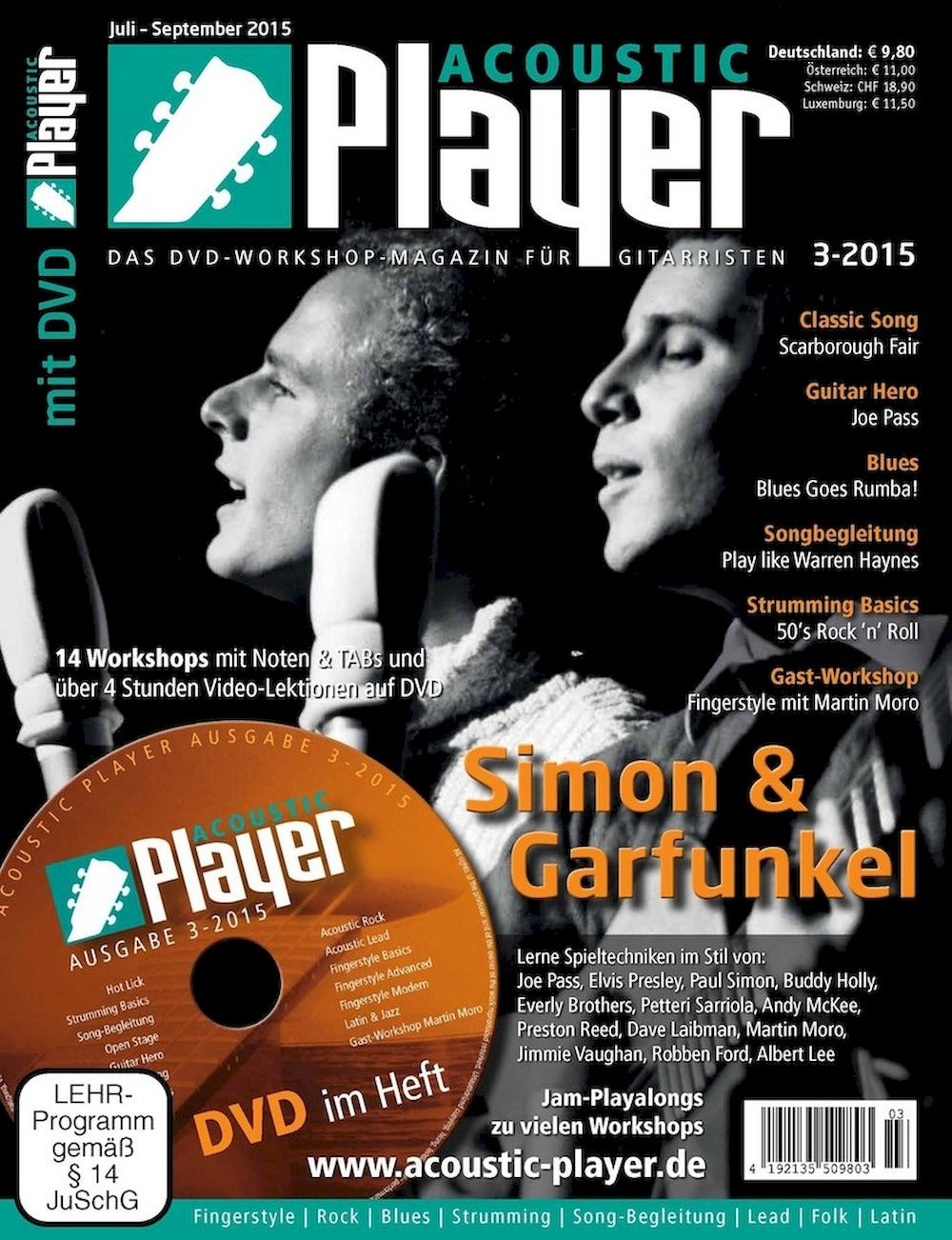 Acoustic Player Magasin Tyskland 2015-03 Simon & Garfunkel