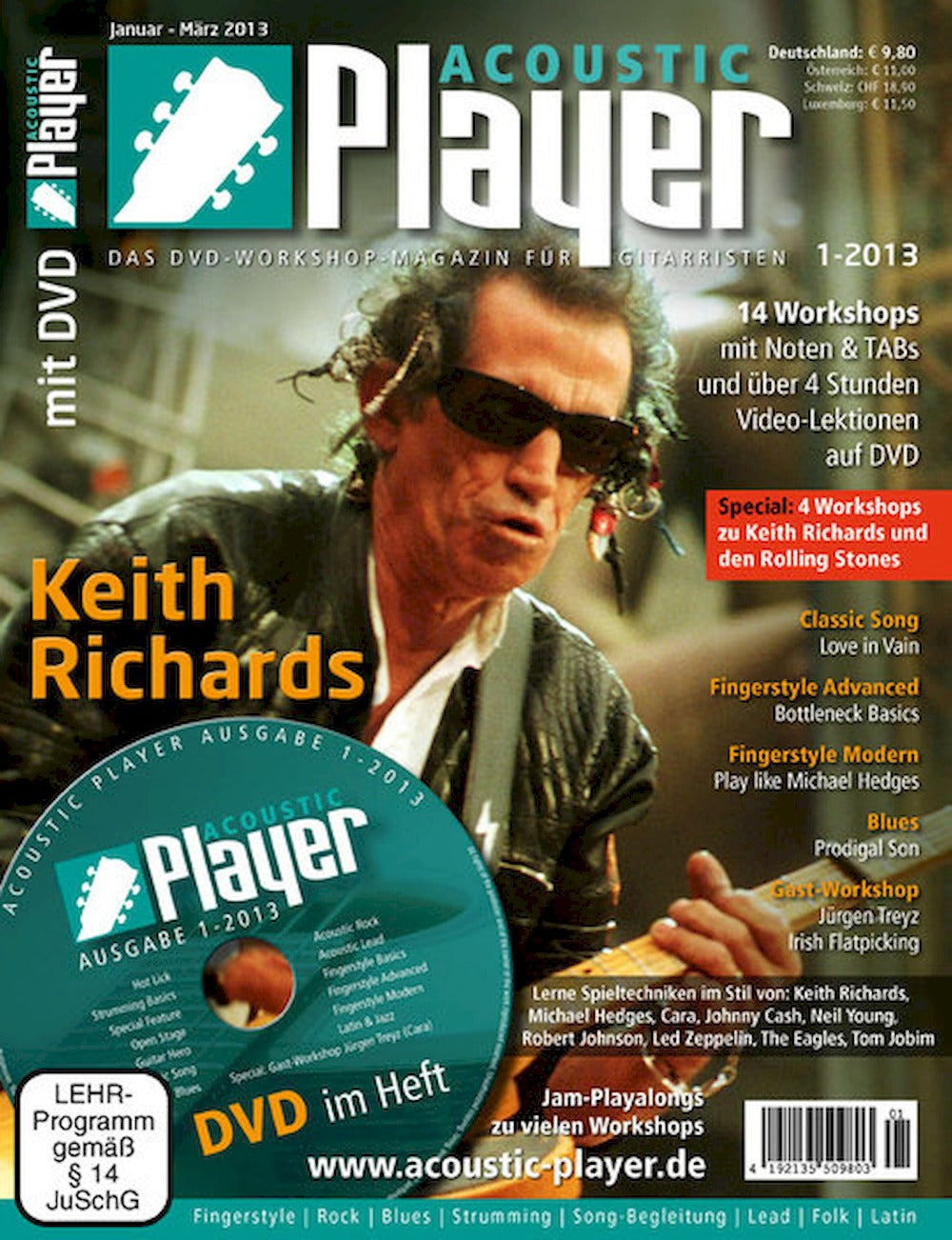 Acoustic Player Magazine Germany 2013-01 Keith Richards
