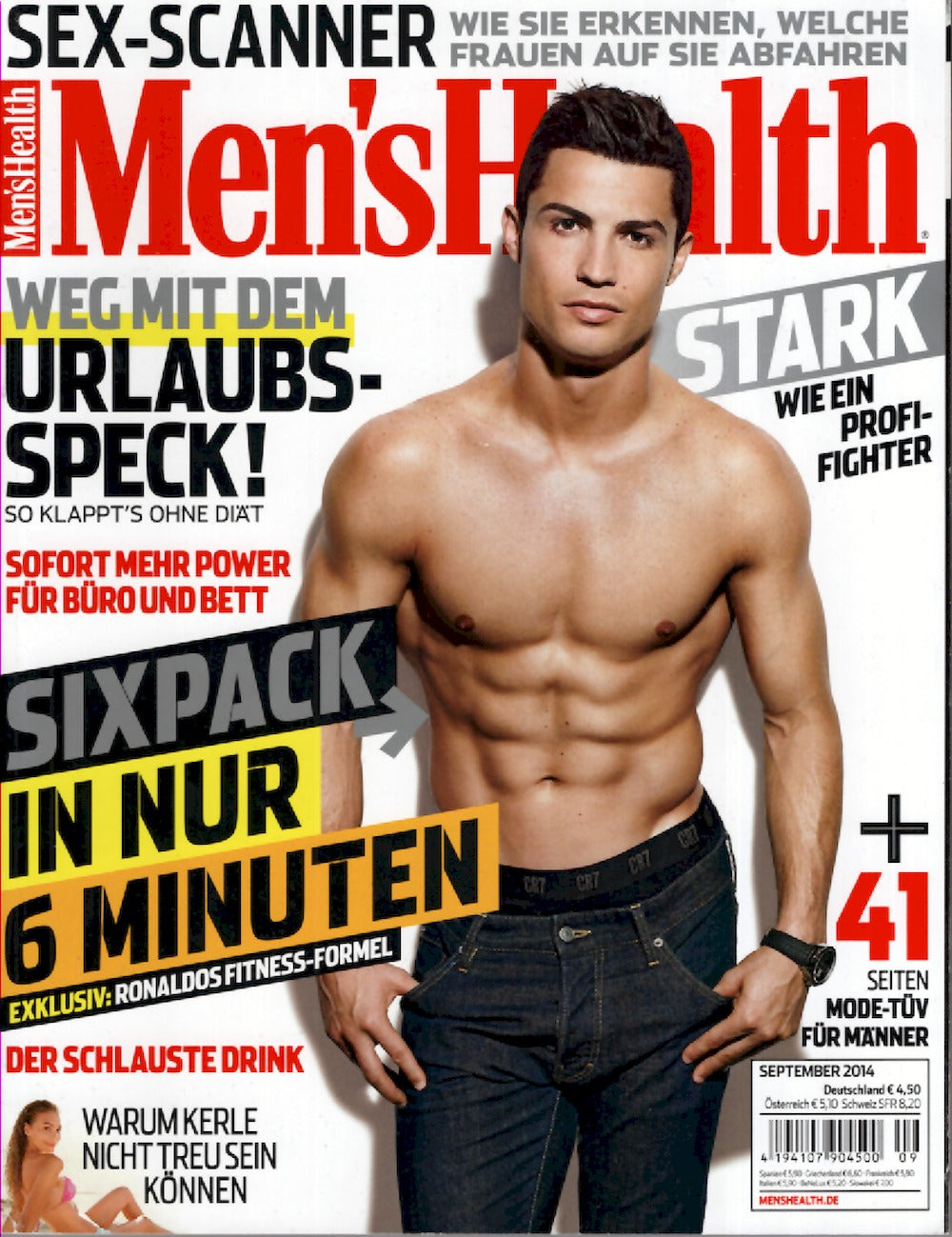 Mens Health Magazin Deutschland 2014-09 Cristiano Ronaldo