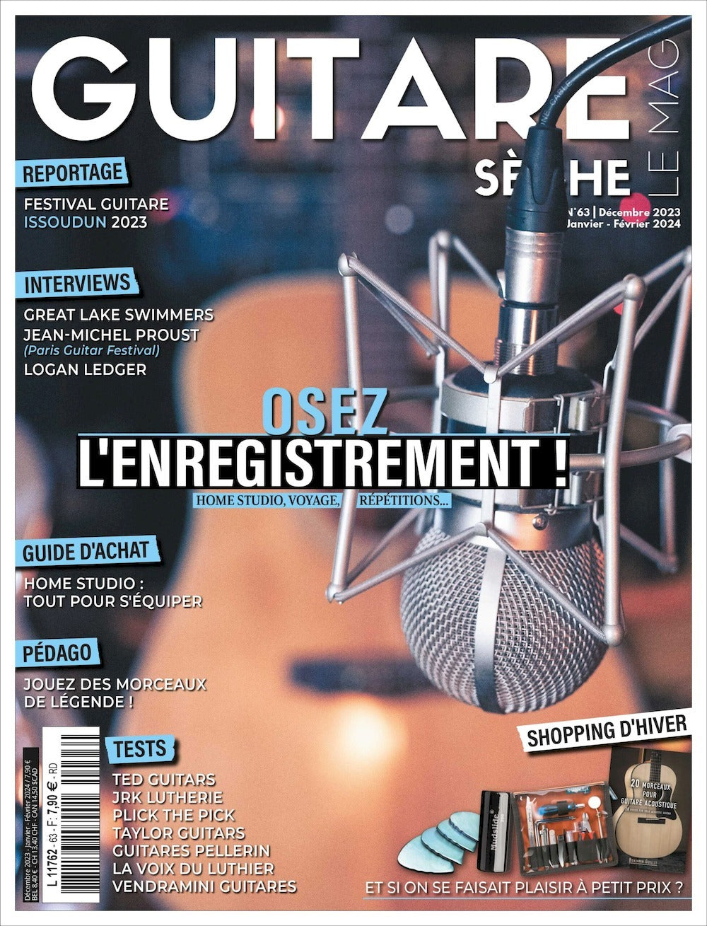 Guitare Seche Magazine France 2023 #63 Tony Dekker Logan Ledger Jean-Michel Proust Original Print Issue