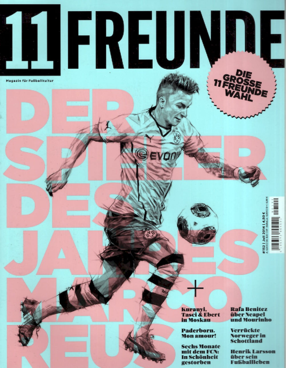 11 Freunde Magazin Deutschland 2014 #152 Marco Reus Kuranyi Tasci Ebert Rafa Benitez