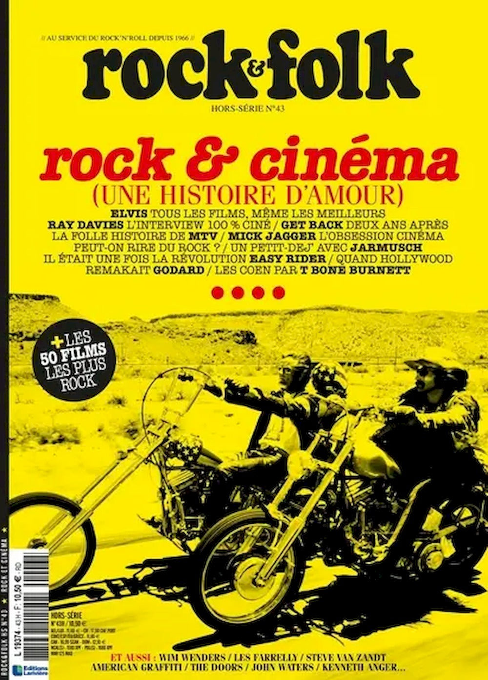 Rock & Folk Hors-serie Revista Francia 2023 #39 Elvis Ray Davies Mick Jagger Edición original