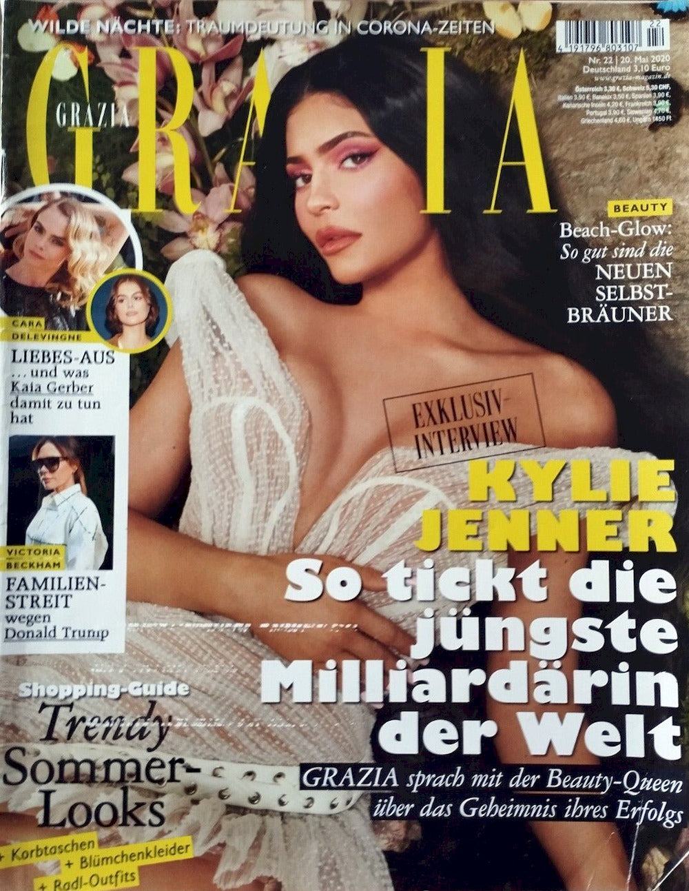 Grazia Magazin Deutschland 2020-22 Kylie Jenner Cara Delevingne