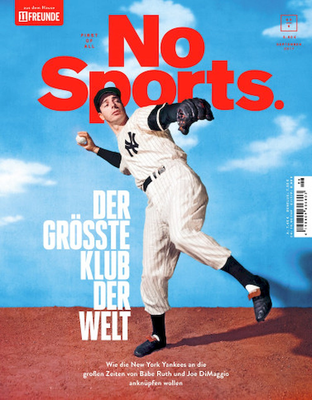 No Sports Lehti Saksa 2017 #6 Joe DiMaggio Alkuperäinen painos