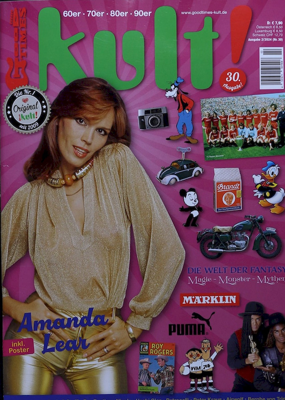 Kult Magazine Allemagne 2024 #30 Amanda Lear Roy Rogers