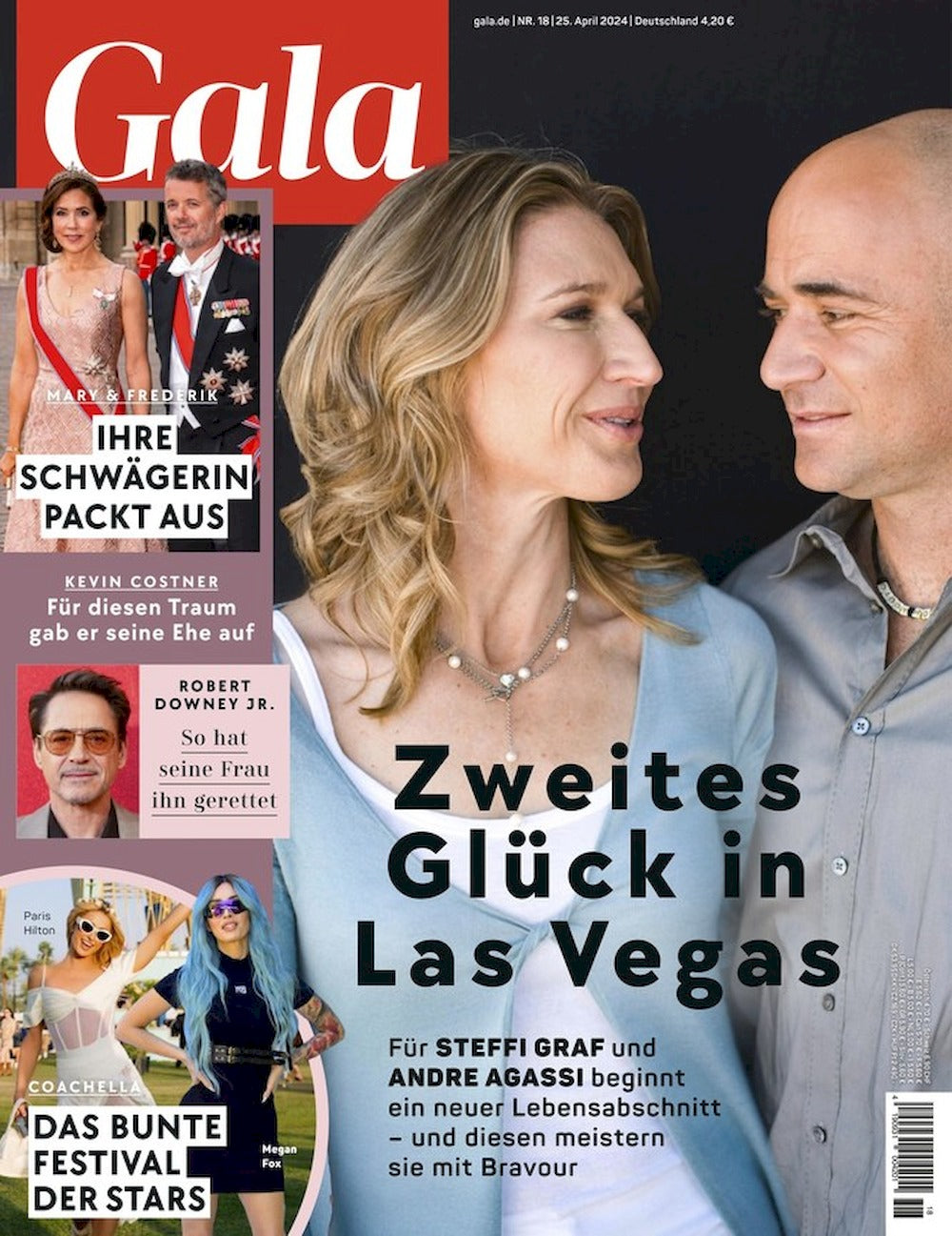 Gala Revista Alemania 2024-18 Steffi Graf Andre Agassi Robert Downey Jr. Edición original