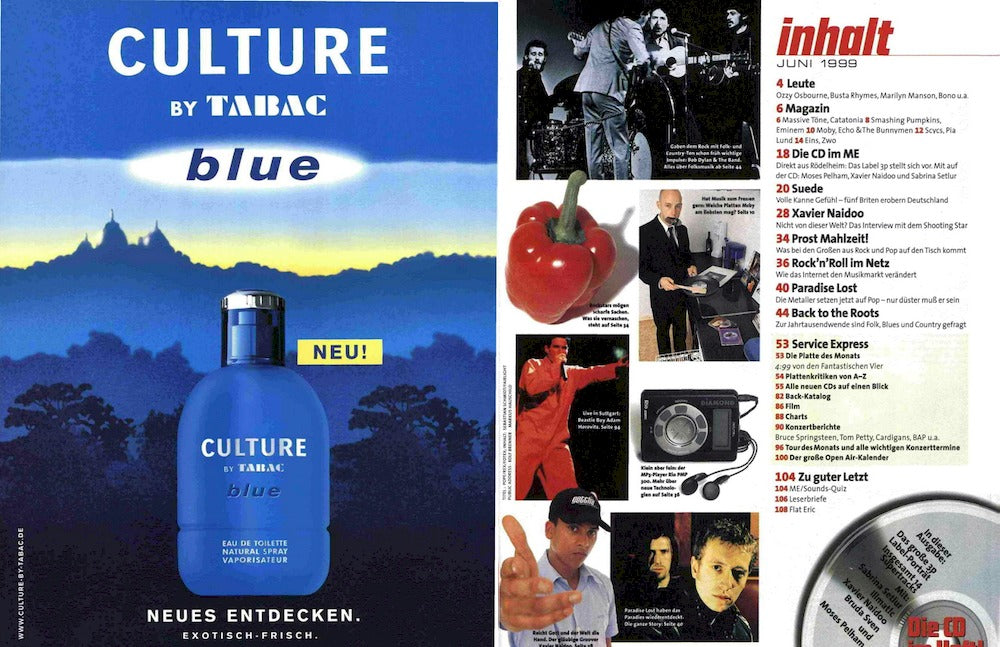 Musikexpress Magazin Deutschland 1999-06 Suede Paradise Lost Naidoo Hank Williams
