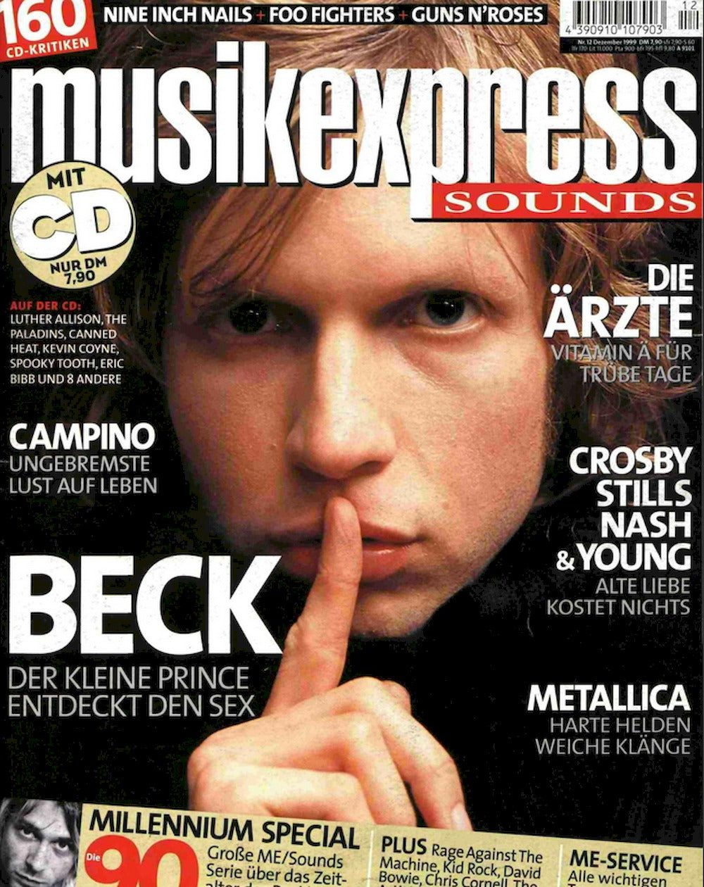 Musikexpress Magazin Deutschland 1999-12 Beck Campino Die Ärzte Metallica Crosby Stills Nash Young
