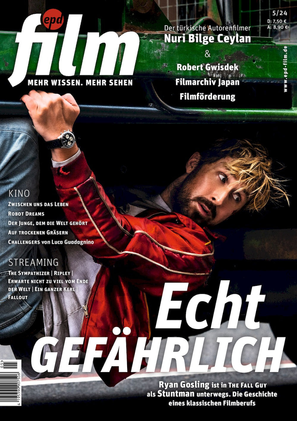 EPD Film Lehti Saksa 2024-05 Ryan Gosling Nuri Bilge Ceylan Robert Gwisdek