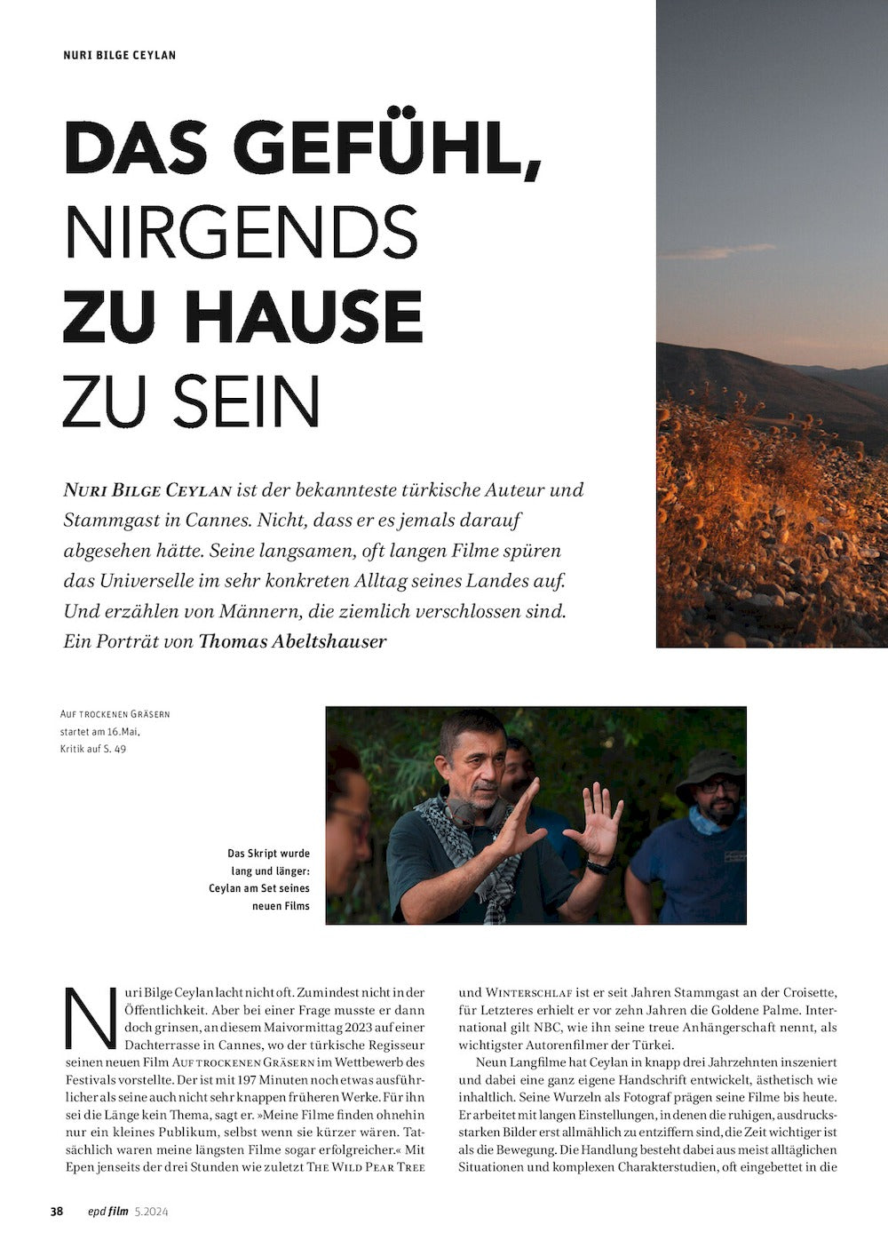 EPD Film Lehti Saksa 2024-05 Ryan Gosling Nuri Bilge Ceylan Robert Gwisdek