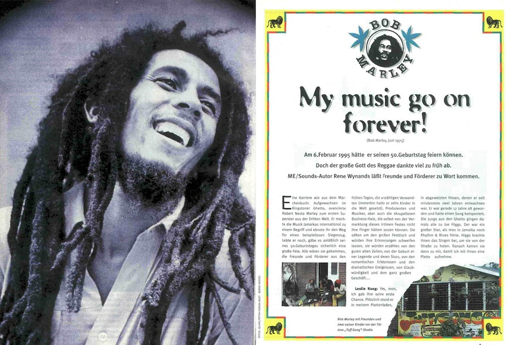 Musikexpress Magazin Deutschland 1995-02 Bob Marley Green Day Slash Fury Simple Minds