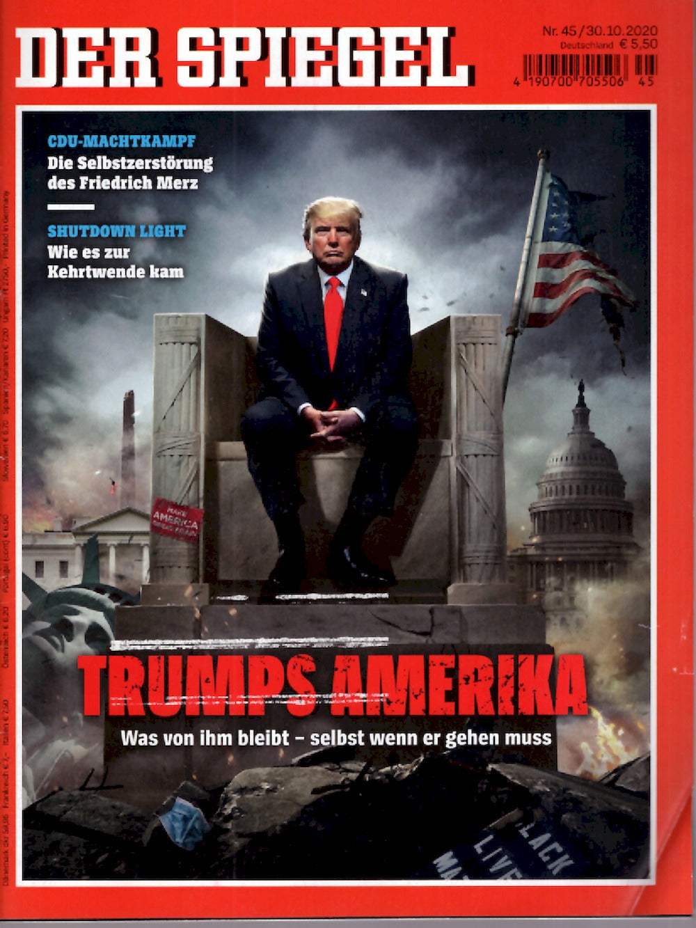 Der Spiegel Magazine Germany 2020-45 Donald Trump ACCEPTABLE