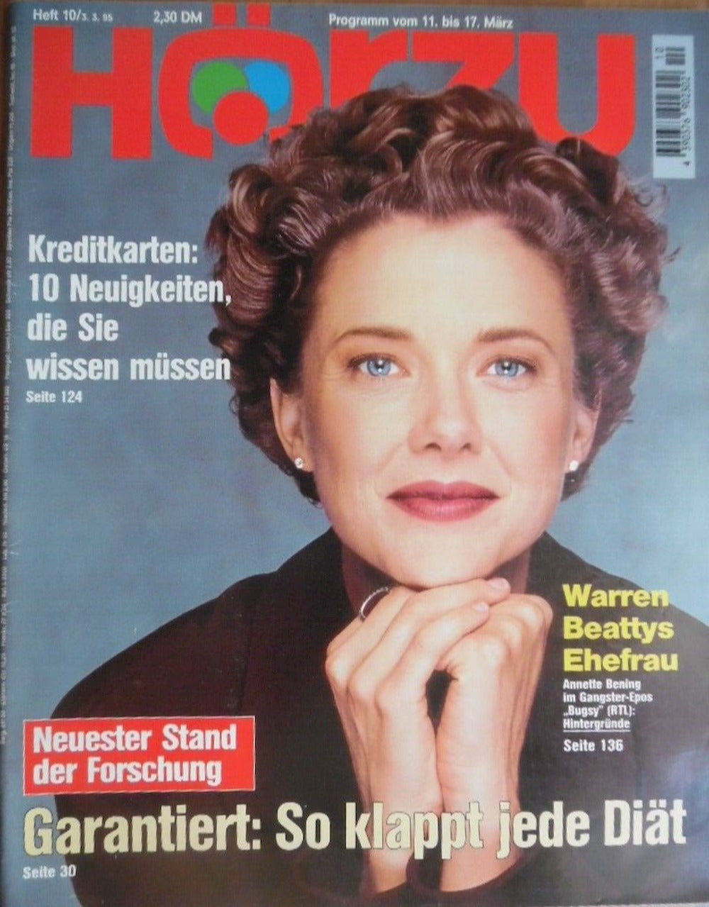 Hörzu Magazin Deutschland 1995-10 Annette Bening