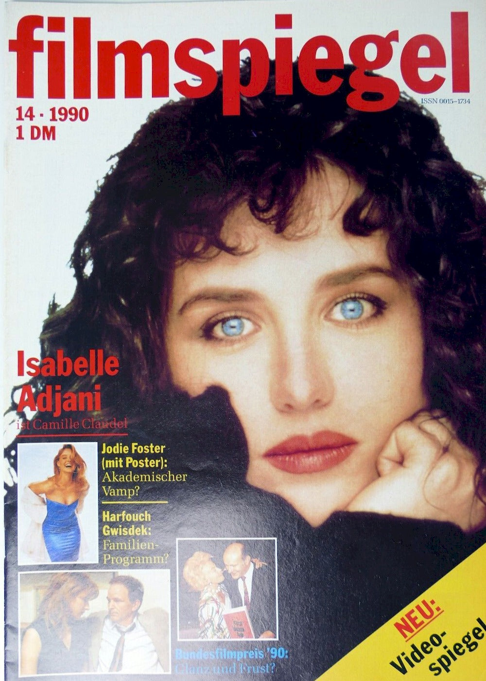 Filmspiegel Revista Alemania 1990-14 Isabelle Adjani Jodie Foster Edición original