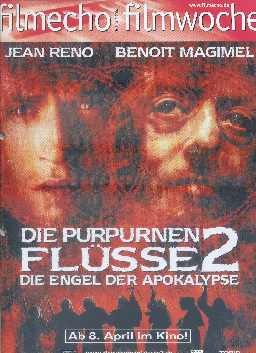 Filmecho Filmwoche Magazin Deutschland 2004-07 Jean Reno Benoit Magimel