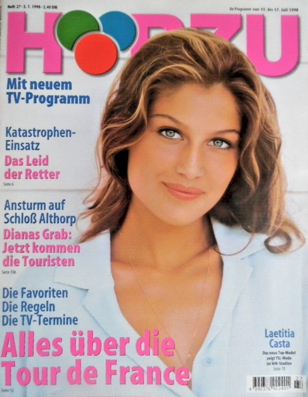 Hörzu Magasin Tyskland 1998-27 Laetitia Casta Originalutgåva