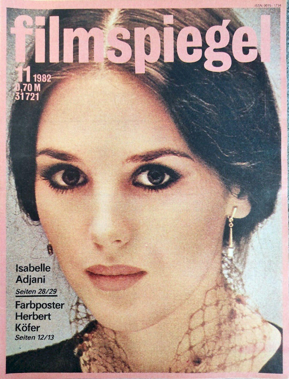 Filmspiegel Magazin Deutschland 1982-11 Isabelle Adjani