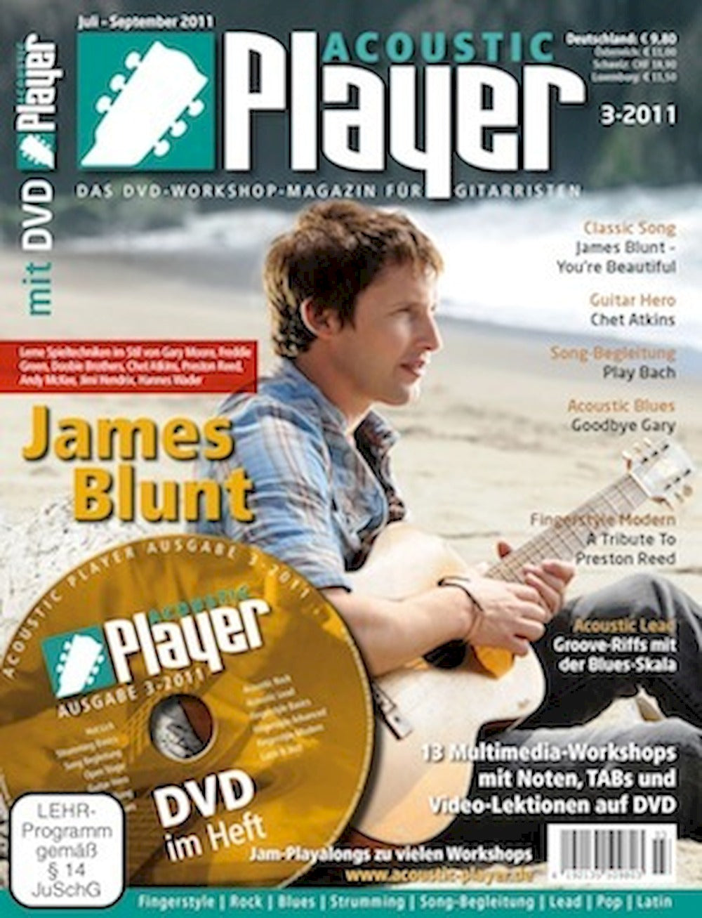 Acoustic Player Tijdschrift Duitsland 2011-03 James Blunt