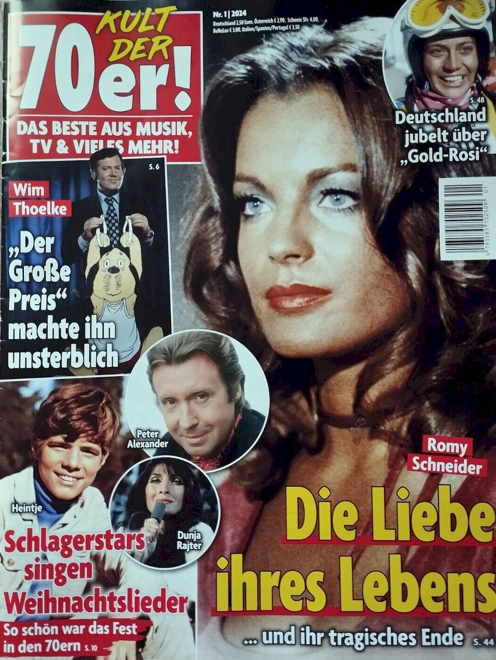 Kult Der 70er Magazine Germany 2024-01 Romy Schneider Heintje Wim Thoelke Original Print Issue