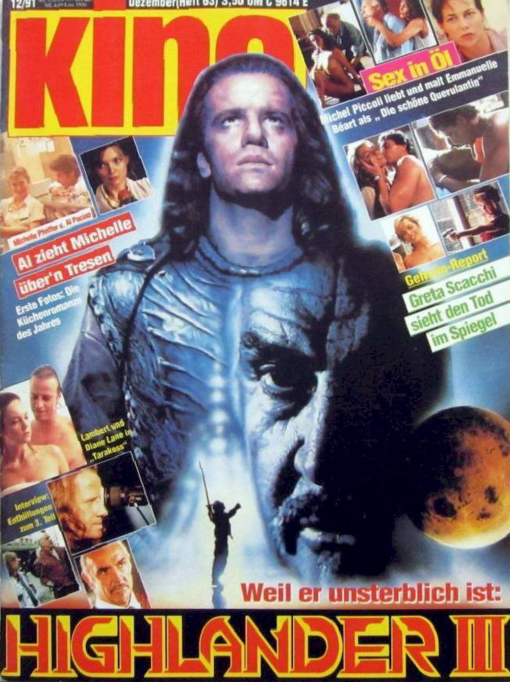 Kino Magazin Deutschland 1991 #63 Christopher Lambert Sean Connery