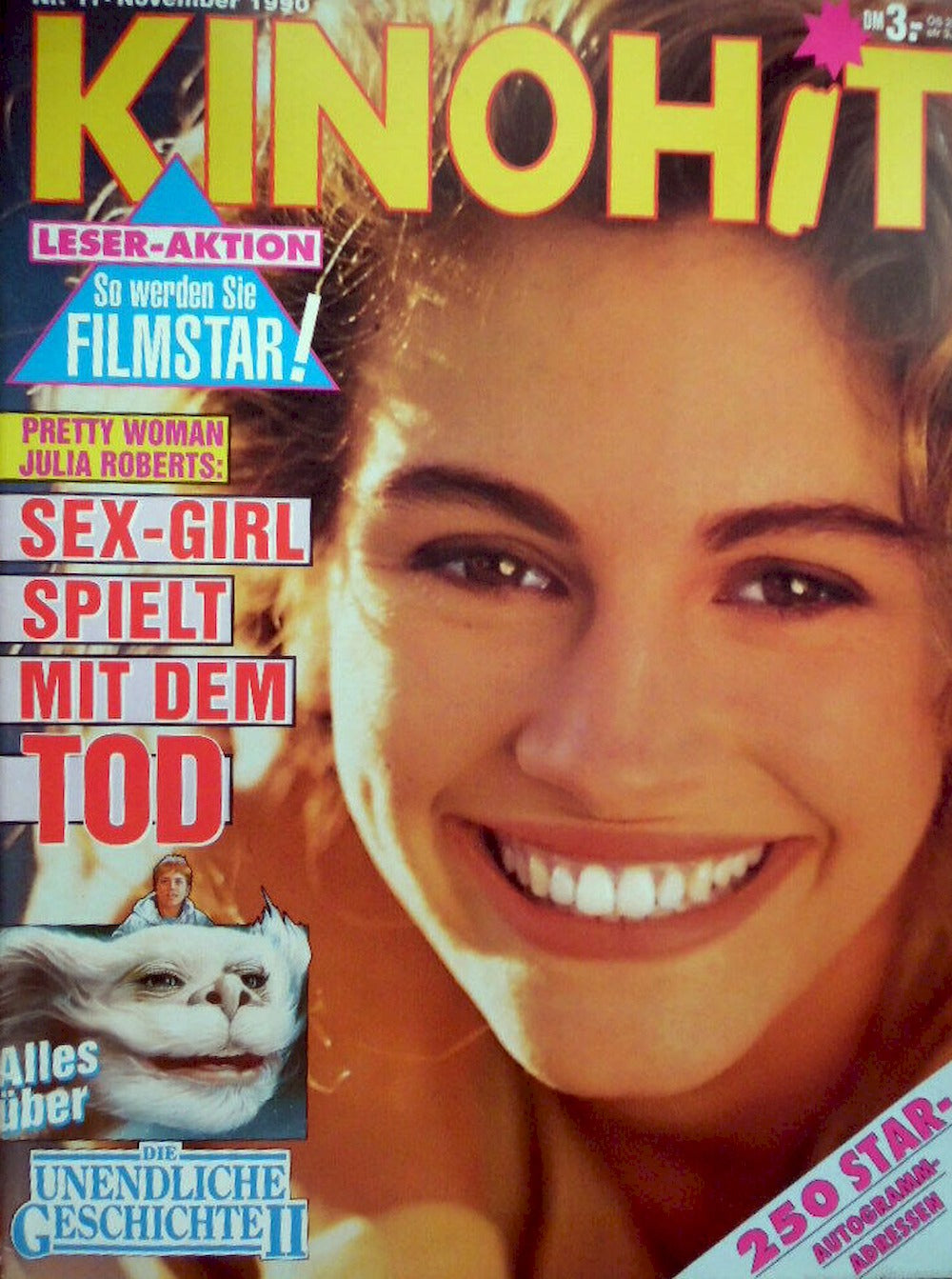 Kinohit Revista Alemania 1990-11 Julia Roberts Edición original