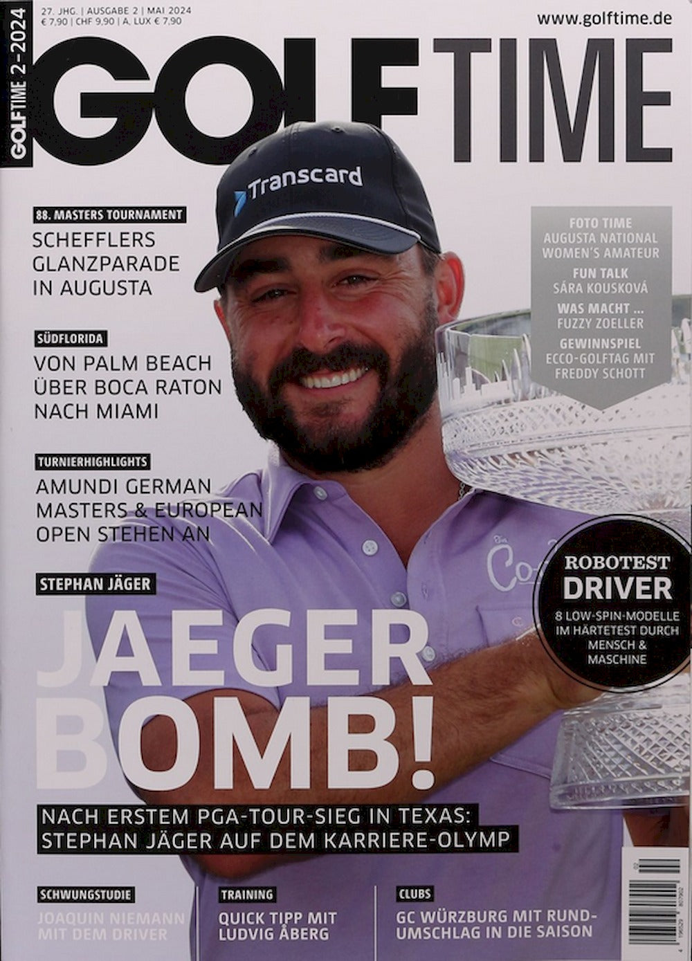 Golf Time Magazine Allemagne 2024-02 – Stephan Jäger – Édition originale