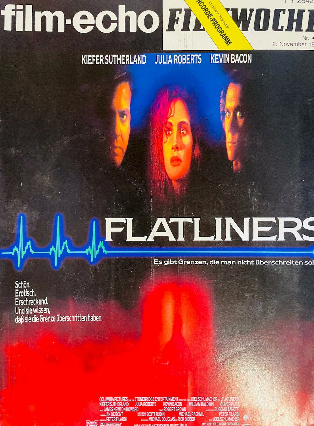 Filmecho Filmwoche Tijdschrift Duitsland 1990-44 Julia Roberts Kiefer Sutherland Originele uitgave