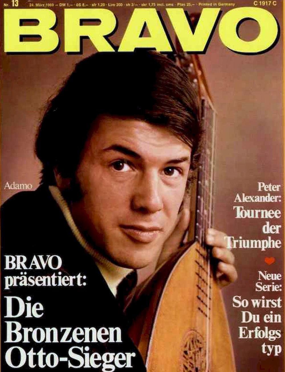 Bravo Magazin Deutschland 1969-13 Adamo
