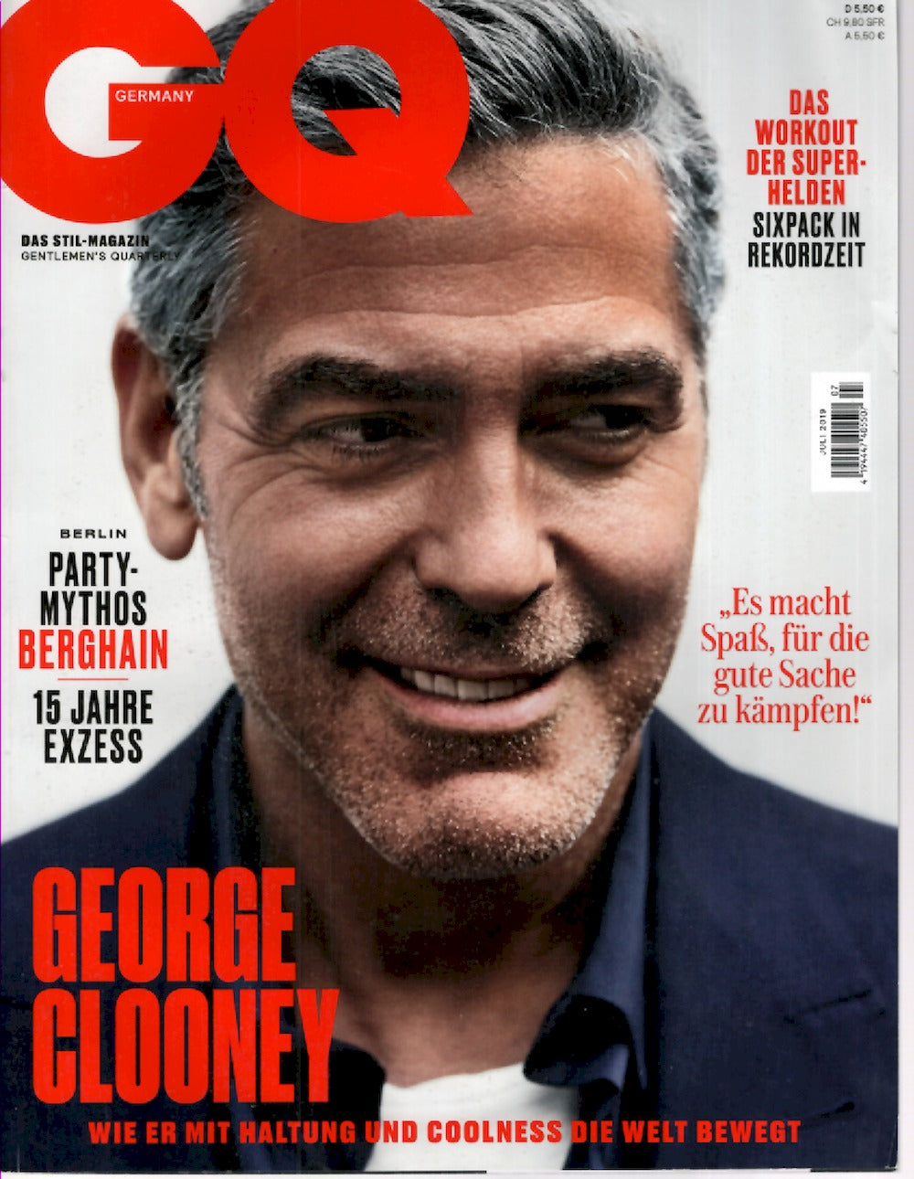 GQ Magazin Deutschland 2019-07 George Clooney