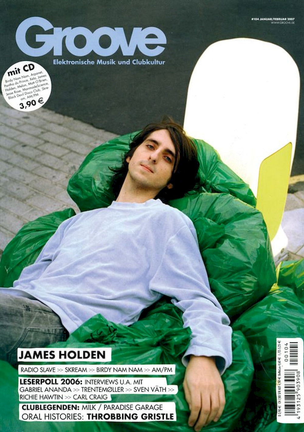 Groove Magazine Germany 2007 #104 James Holden RaDio Slave Skream Birdy Nam Nam Original Print Issue