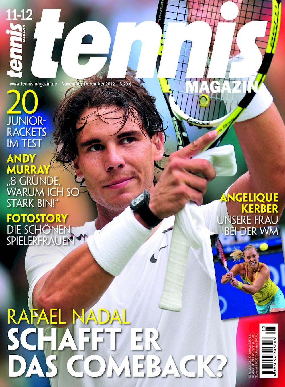 Tennis Revista Alemania 2012-11+12 Rafael Nadal Edición original
