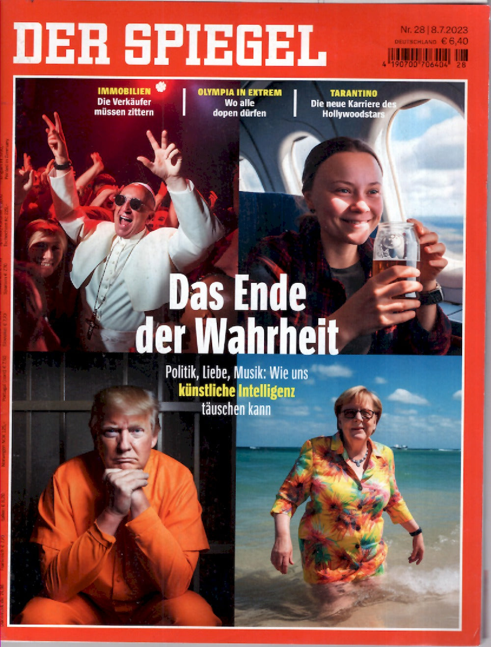 Der Spiegel Lehti Saksa 2023-28 Trump Quentin Tarantino