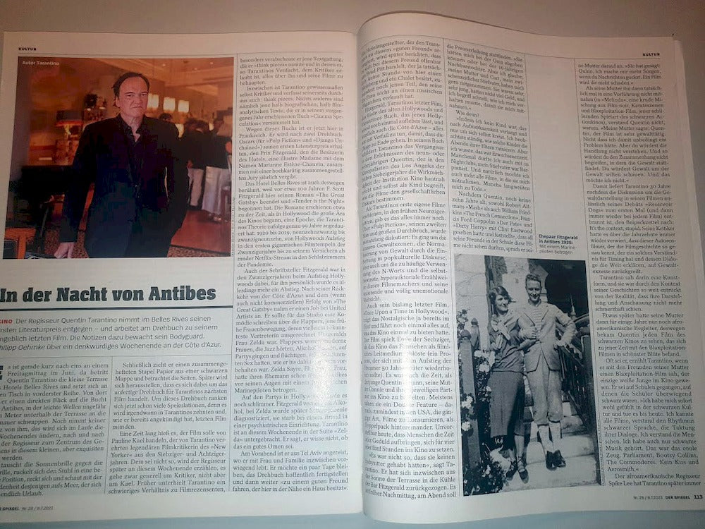 Der Spiegel Lehti Saksa 2023-28 Trump Quentin Tarantino
