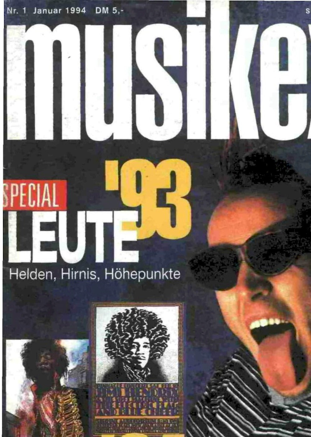 Musikexpress Magazin Deutschland 1994-01 Fanta 4 Ärzte Jimi Hendrix Eddie Vedder Pearl Jam