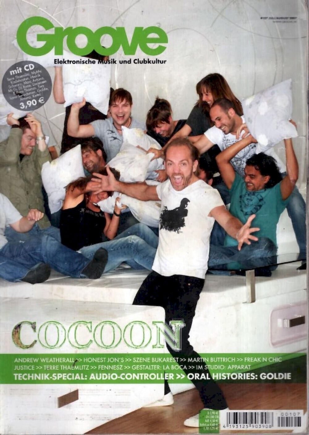 Groove Magasin Tyskland 2007 #107 Cocoon Honest Jon Fennesz Originalutgåva