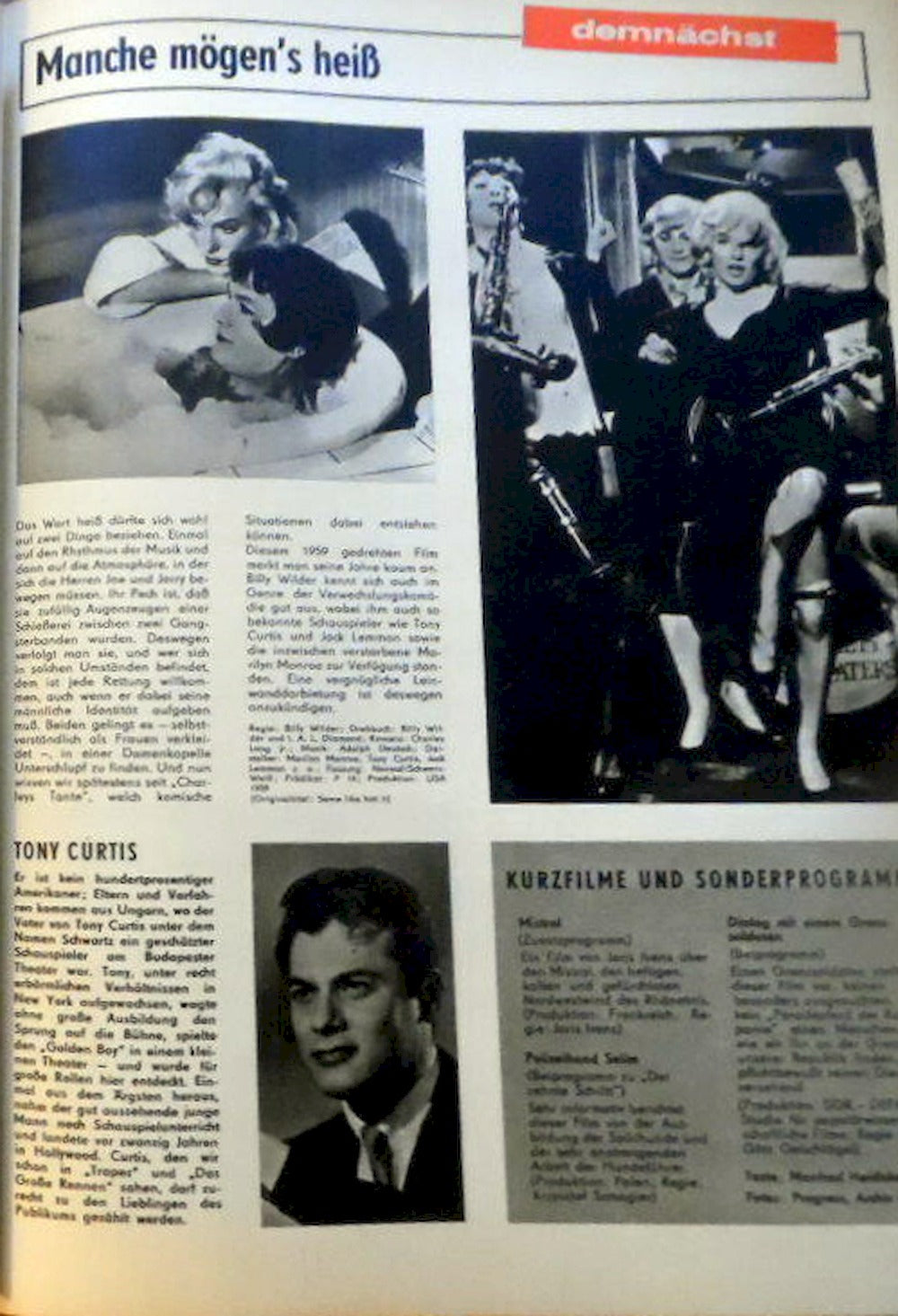 Filmspiegel Magazin Deutschland 1968-07 Evelyn Opoczynski Marilyn Monroe Louis De Funès