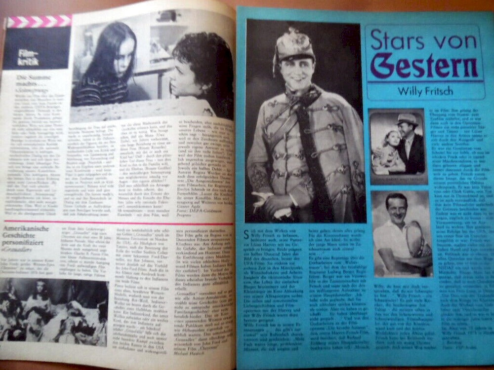 Filmspiegel Magazin Deutschland 1980-06 Madeleine Lierck Romy Schneider W. Matthau Willy Fritsch