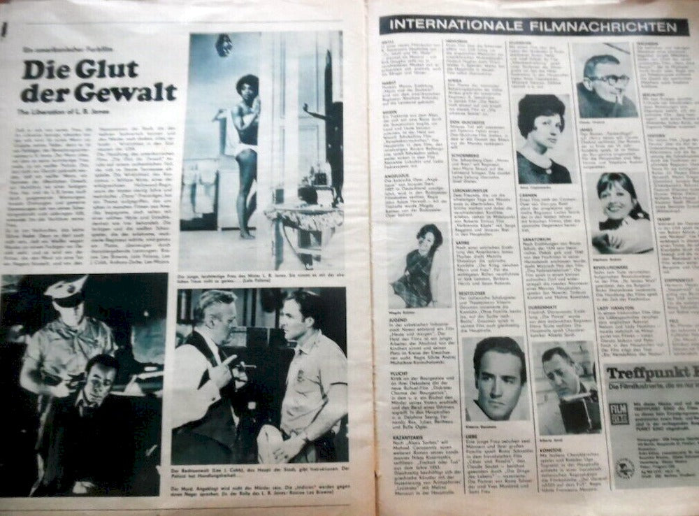 Treffpunkt Kino Rivista Germania 1972 Brigitte Bardot Marie-José Nat Dustin Hoffman Edizione originale