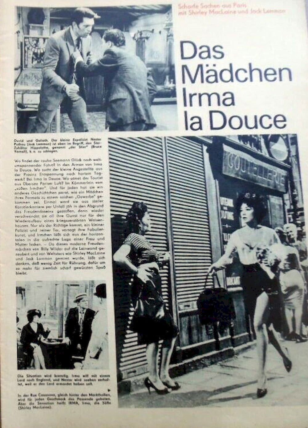 Treffpunkt Kino Magazin Deutschland 1972 Traudl Kulikowsky Brigitte Bardot Shirley MacLaine