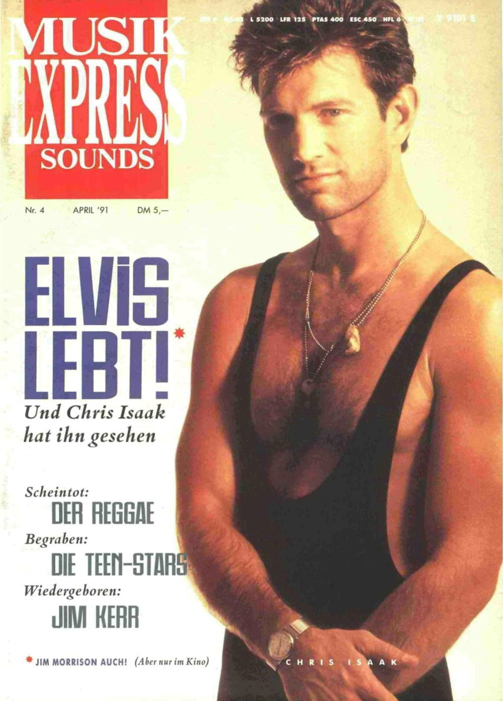 Musikexpress Magazin Deutschland 1991-04 Chris Isaak Jim Kerr Jim Morrison