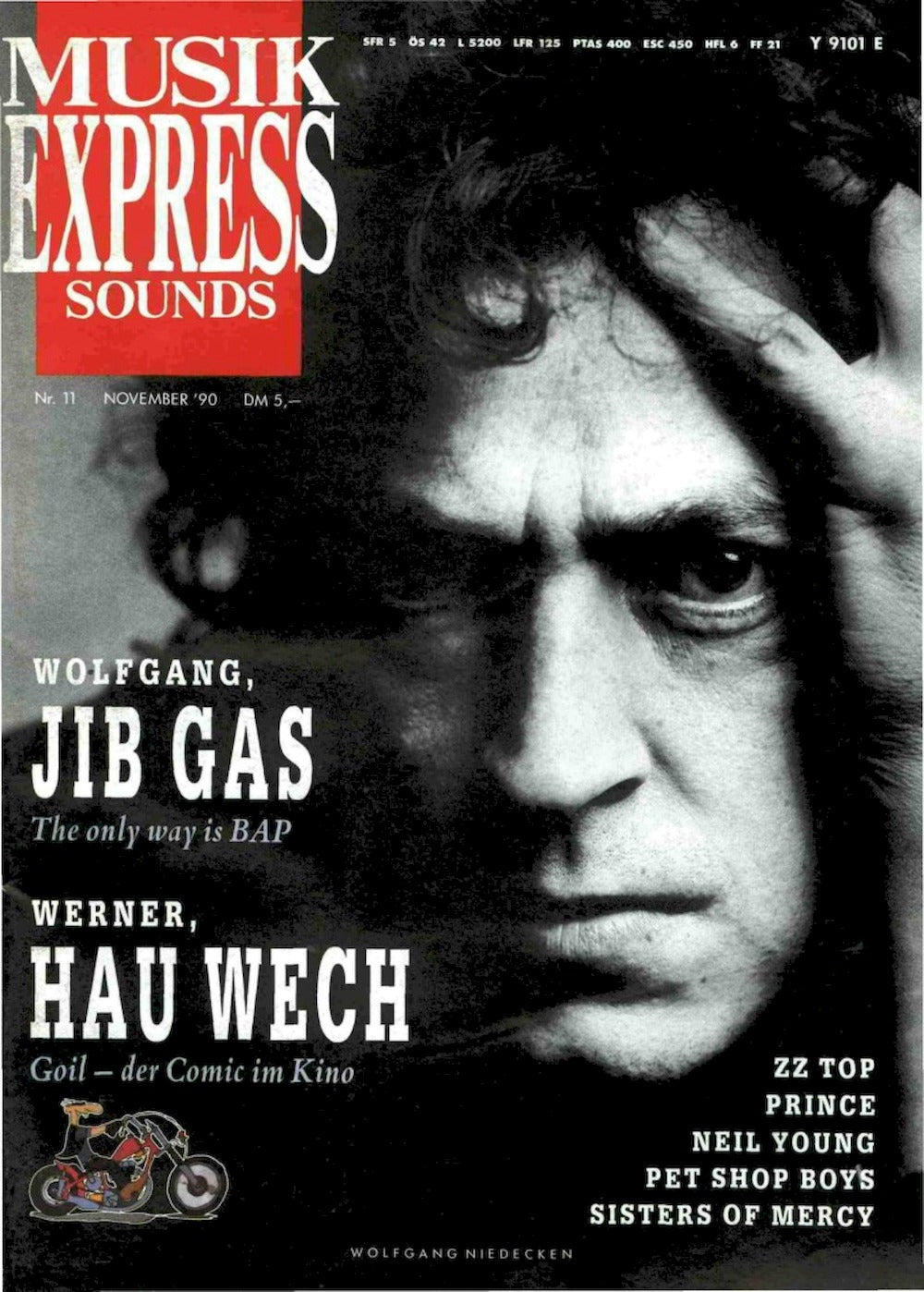 Musikexpress Magazin Deutschland 1990-11 BAP Werner ZZ Top Prince Neil Young