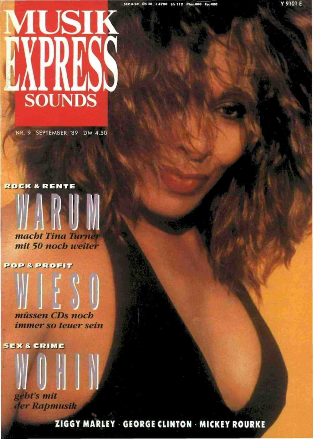 Musikexpress Magazin Deutschland 1989-09 Tina Turner Ziggy Marley
