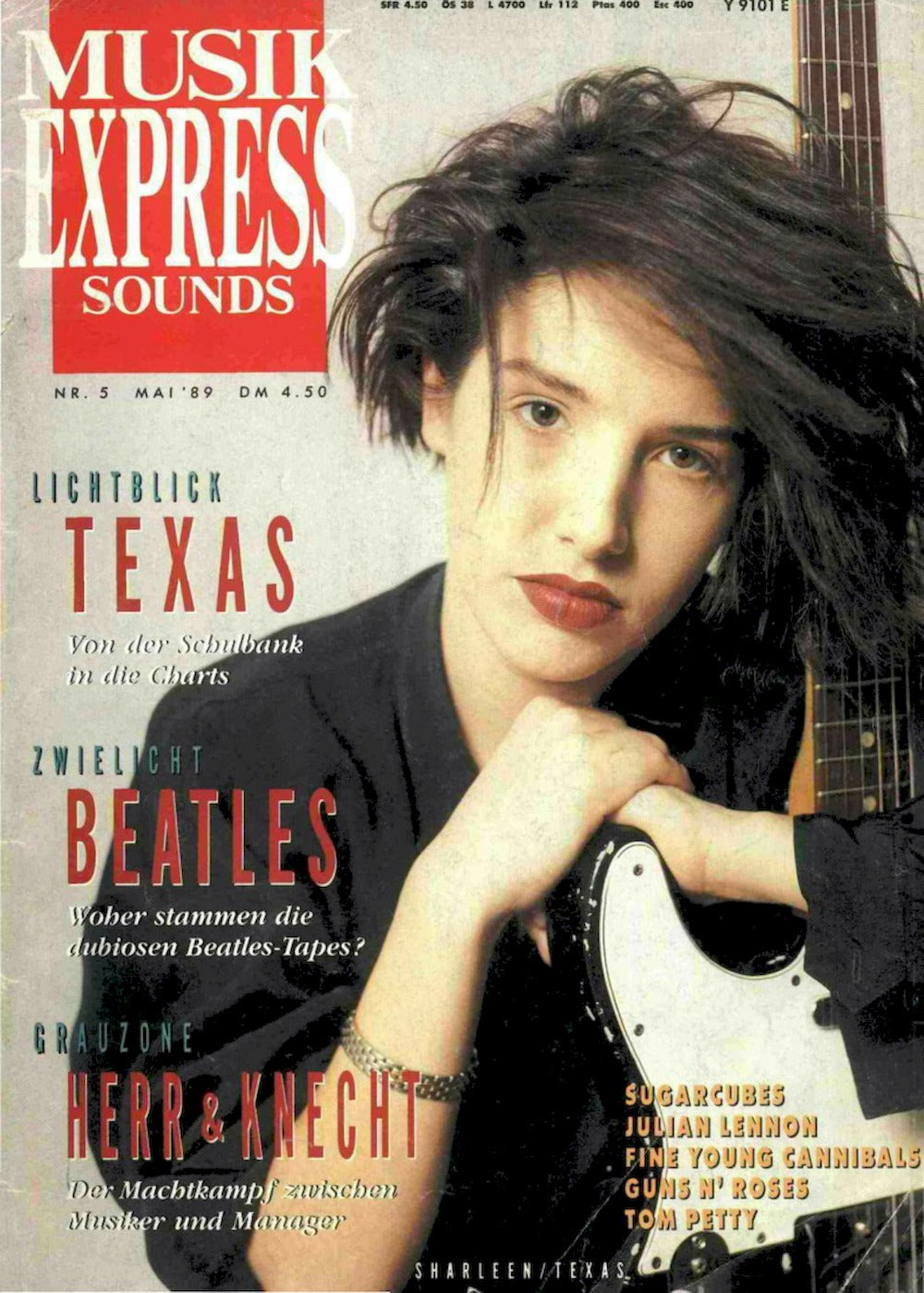 Musikexpress Tijdschrift Duitsland 1989-05 Sharleen Spiteri Beatles Sugarcubes Julian Lennon Originele uitgave