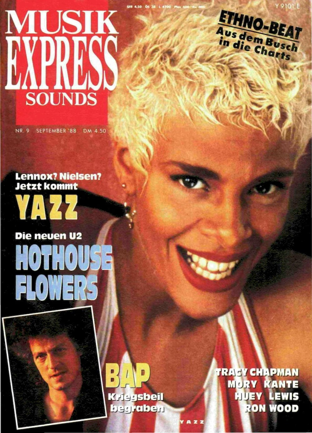 Musikexpress Magazin Deutschland 1988-09 Yazz BAP Hothouse Flowers