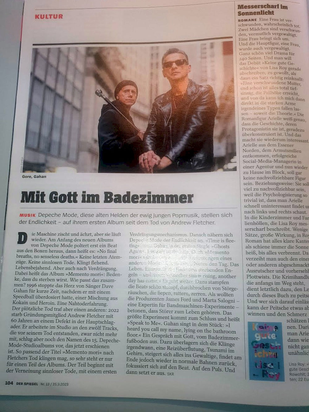 Der Spiegel Lehti Saksa 2023-13 Depeche Mode Beethoven Oliver Pocher