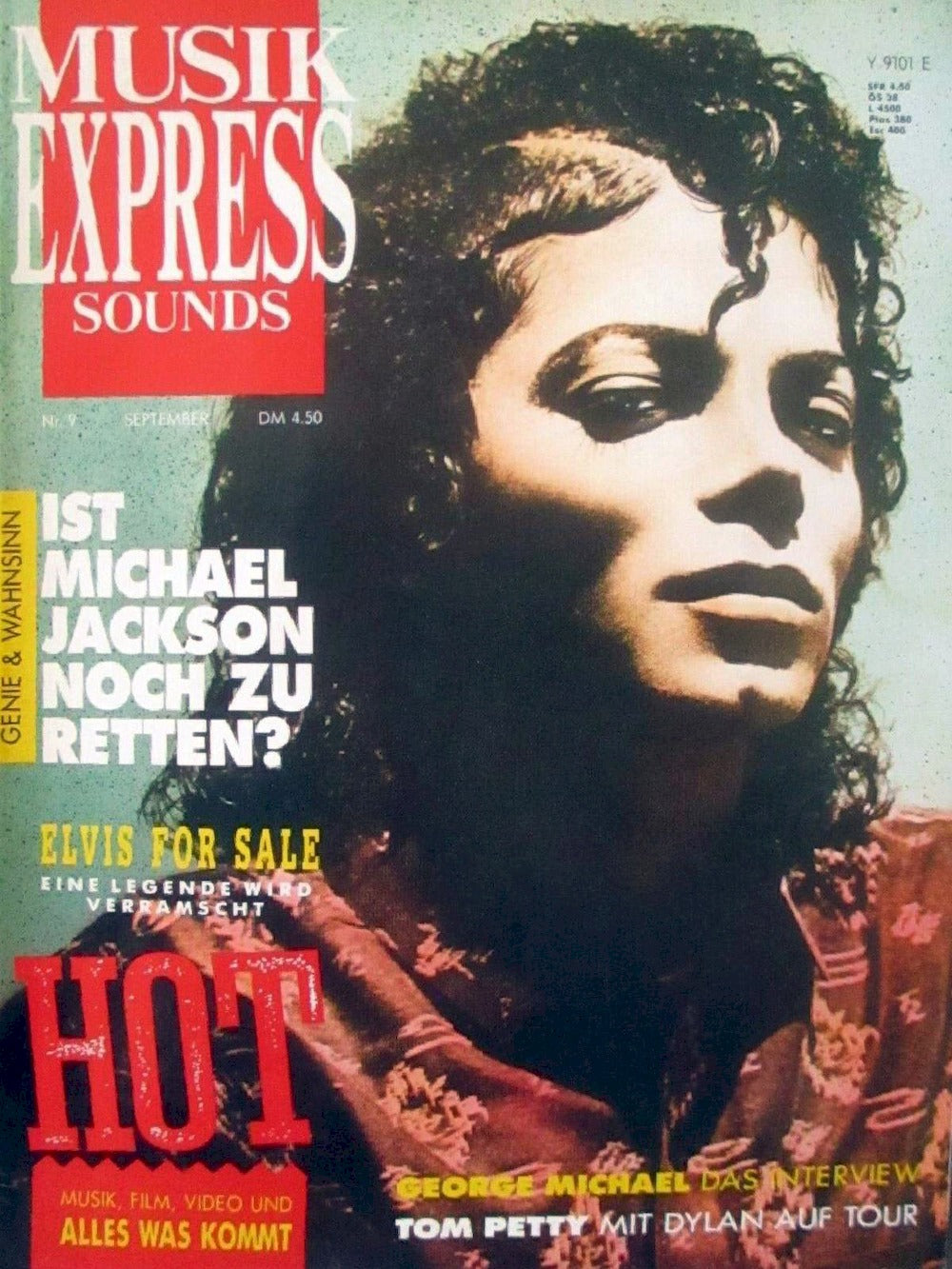 Musikexpress Magasin Tyskland 1987-09 Michael Jackson Elvis George Michael