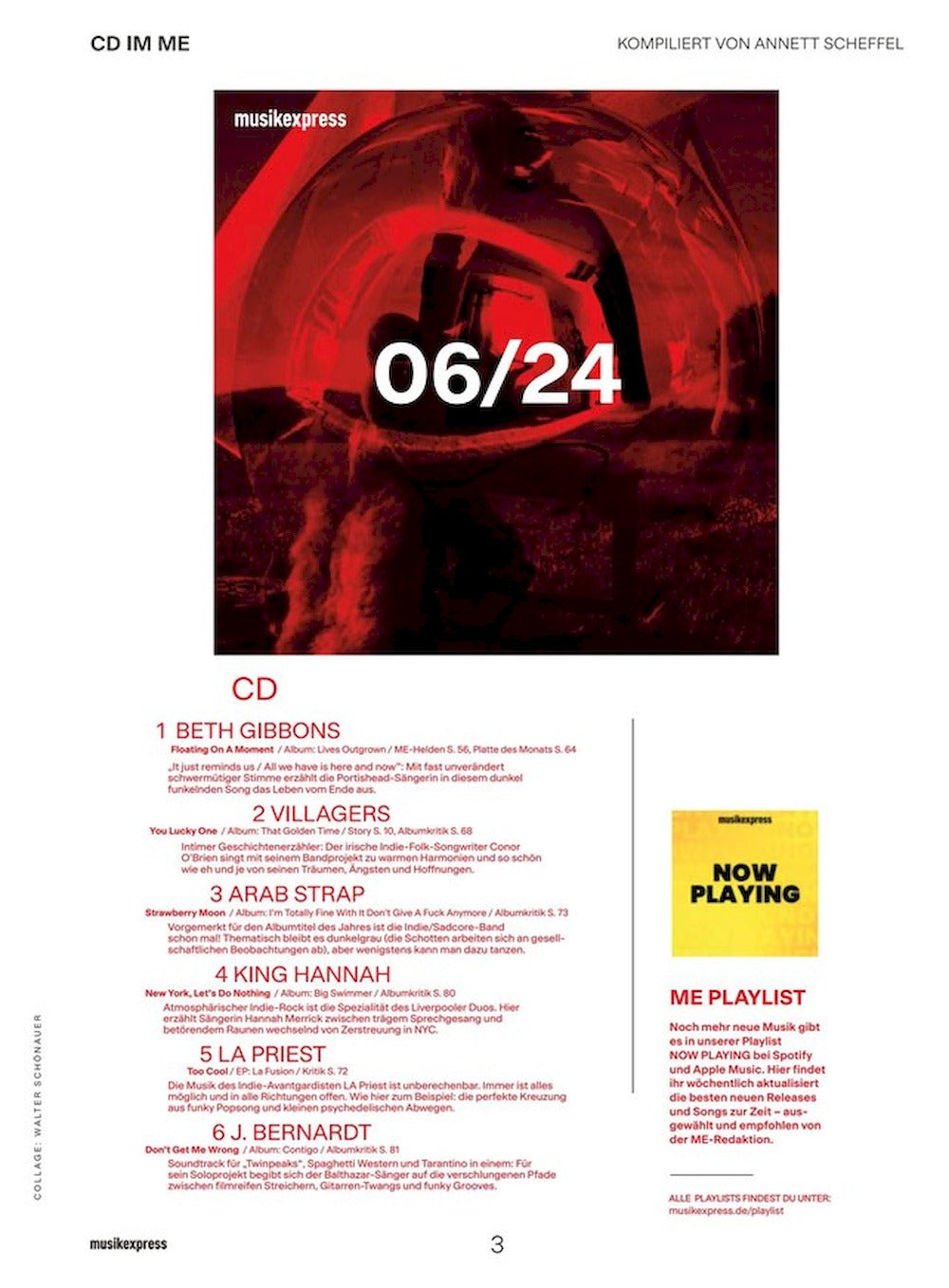 Musikexpress Magazin Deutschland 2024-06 Die Ärzte Pet Shop Boys Portishead H. P. Baxxter