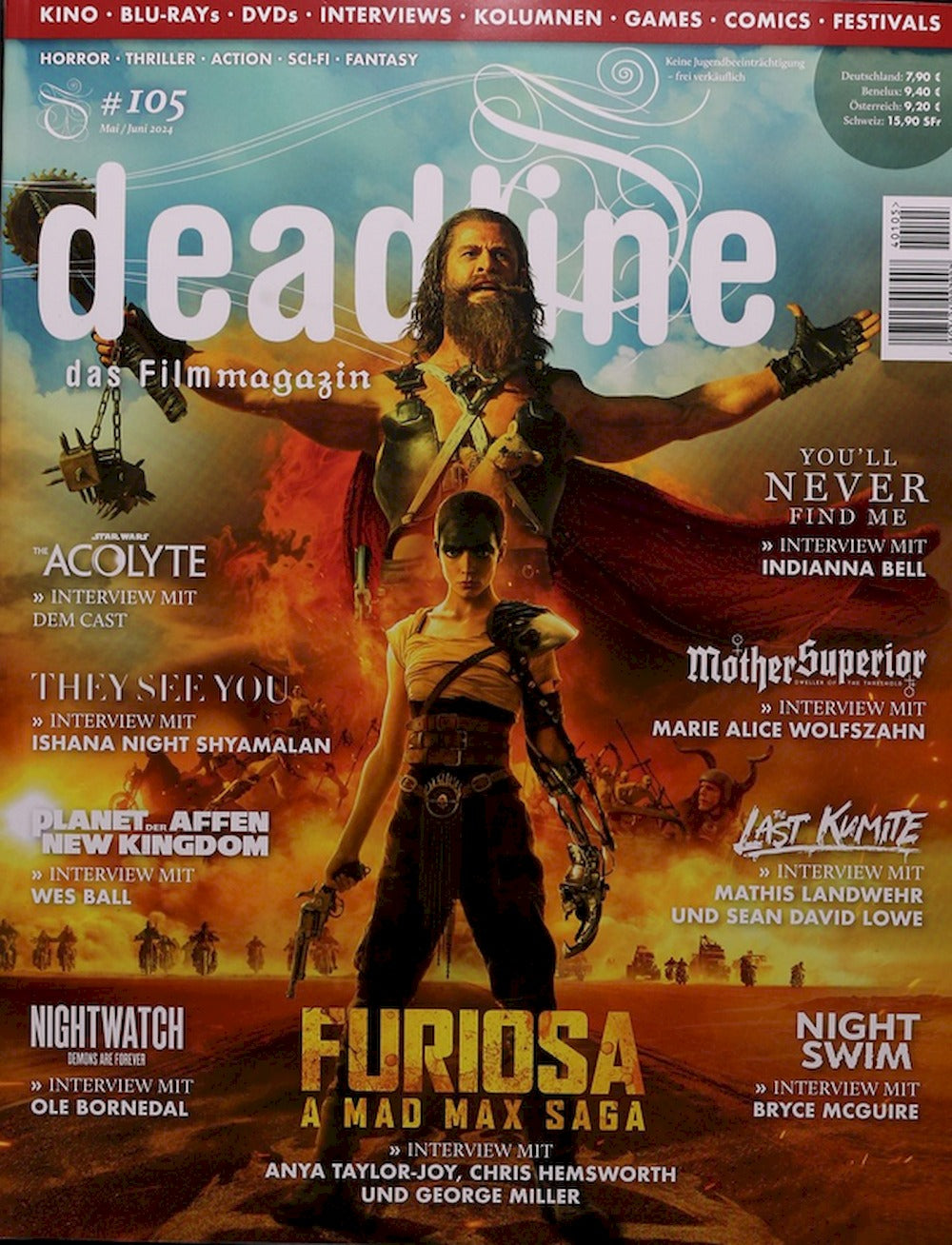Deadline Magazine Germany 2024 #105 Anya Taylor-Joy Chris Hemsworth George Miller
