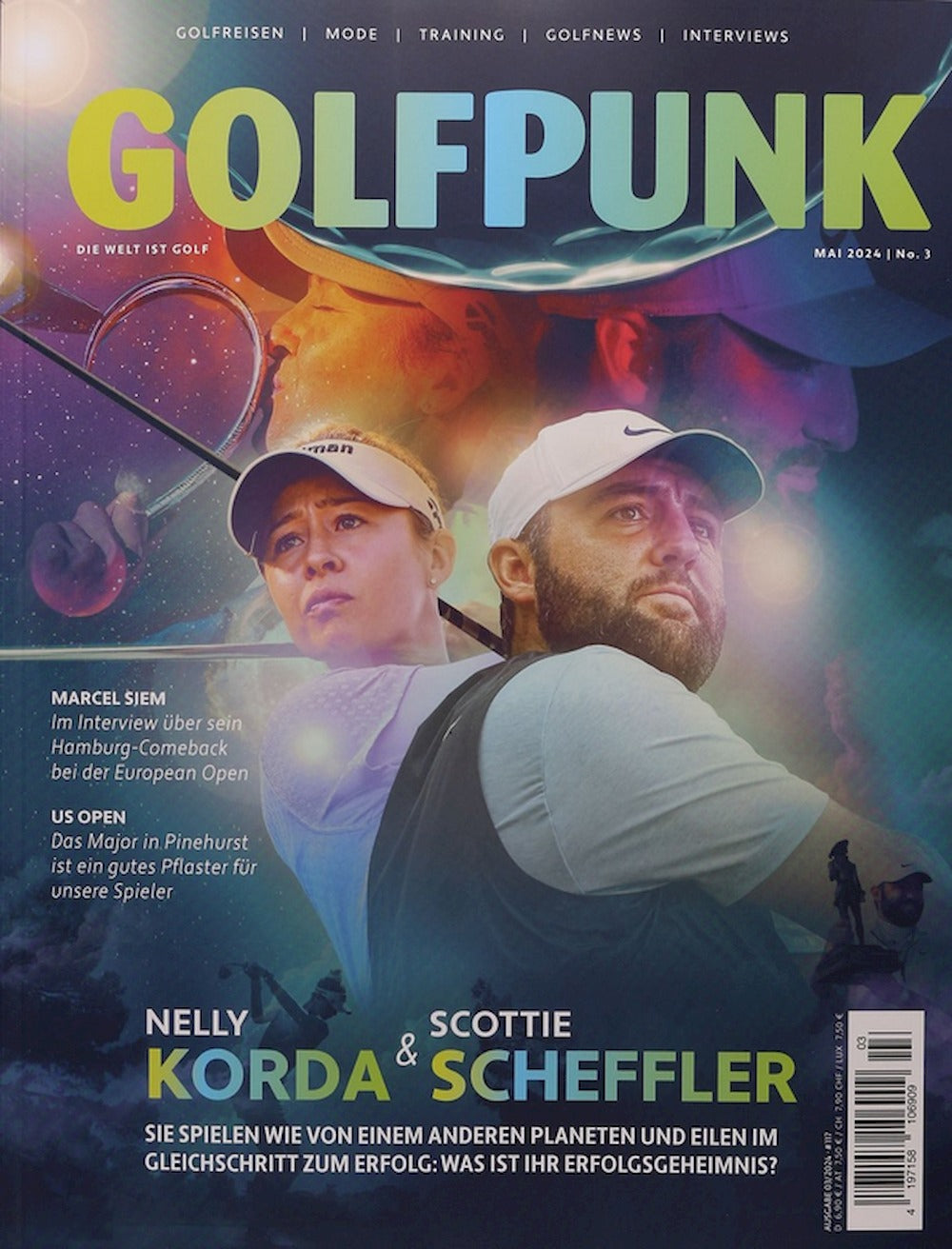 Golfpunk Revista Alemania 2024-03 Nelly Korda Scottie Scheffler Edición original
